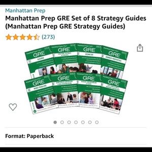 Manhattan GRE - 8 strategy guides, with 6 tests